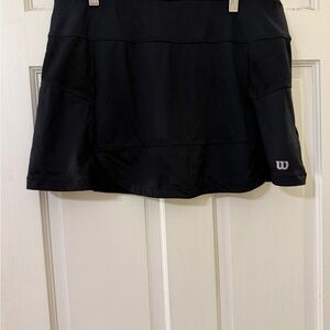 Wilson Black Tennis Skort.